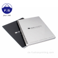 Benutzerdefinierte Drahtkartonabdeckung A5 Black Spiral Notebook